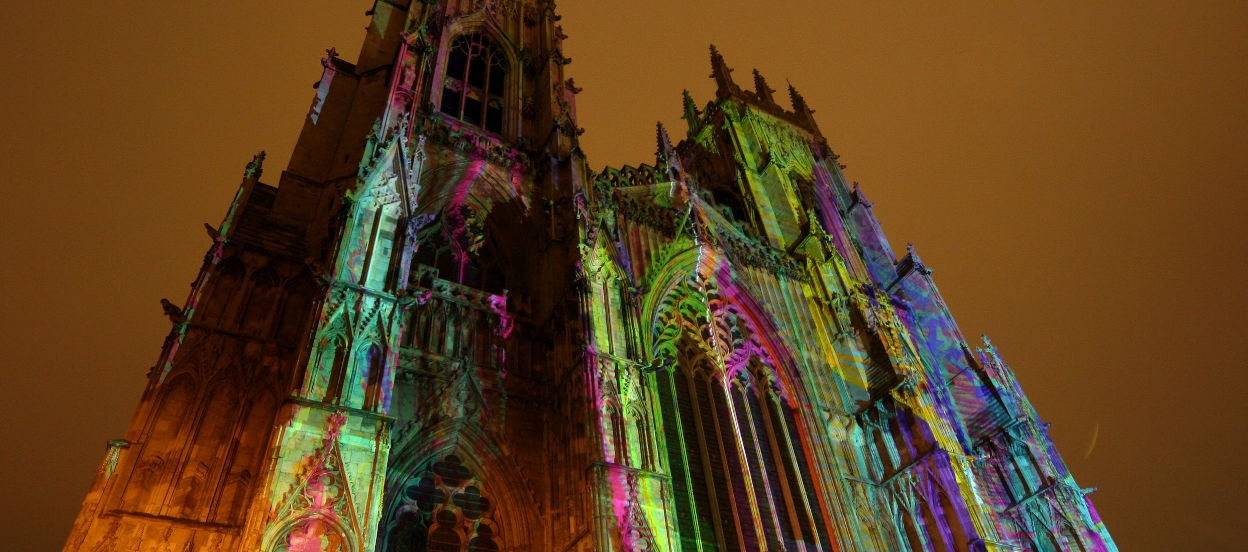 Illuminated York Minster, copyright visityork