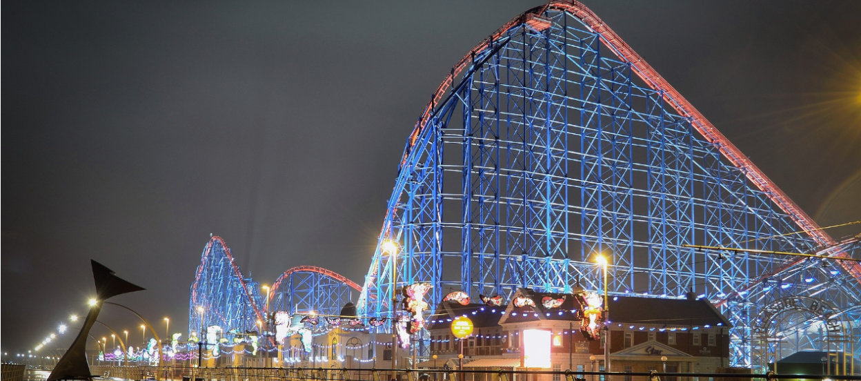 The Big One rollercoaster at Blackpool Pleasure Beach