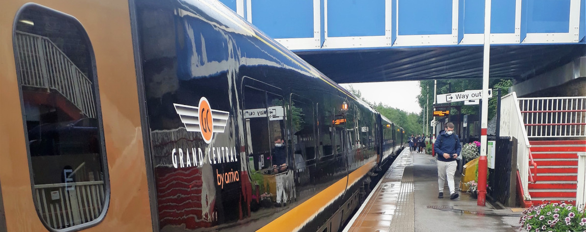 Grand Central train at Brighouse station