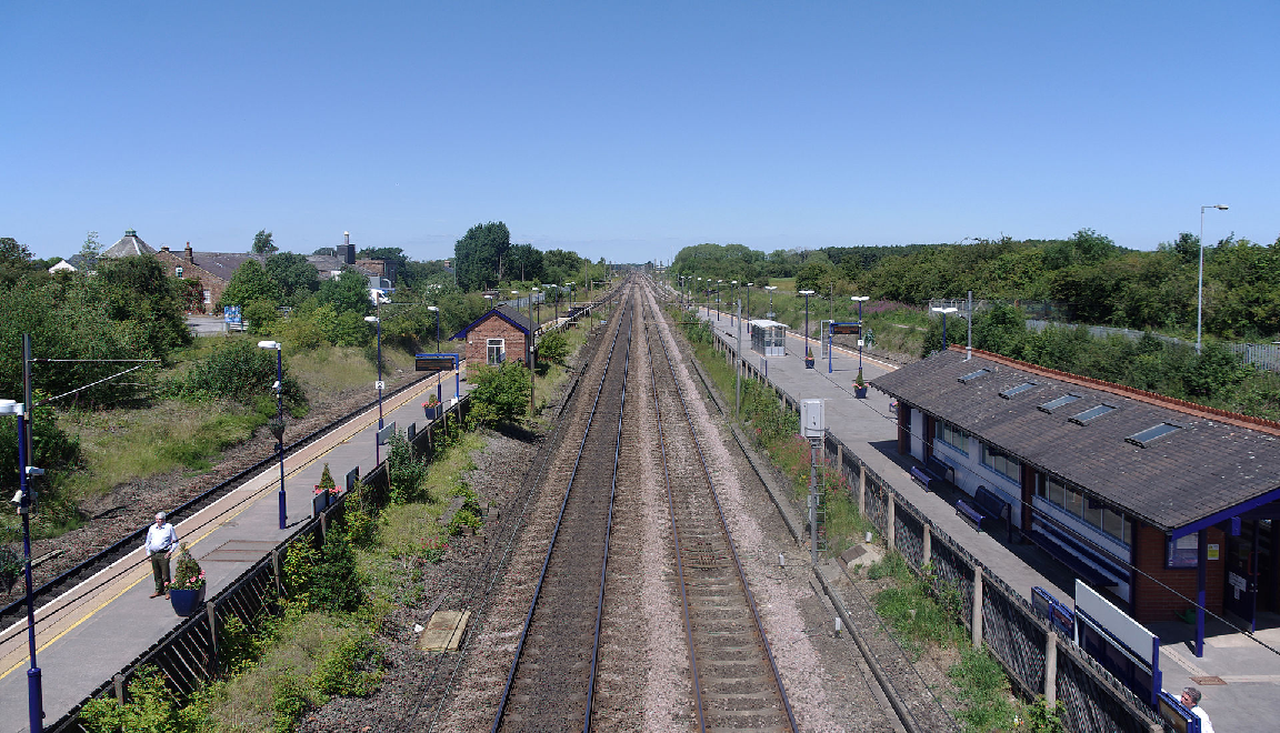 View from the footbridge