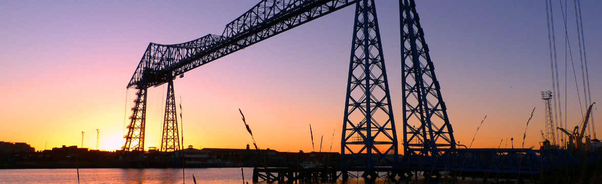 Transporter bridge near Hartlepool