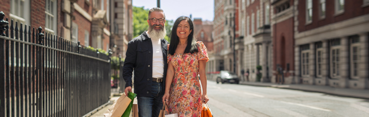 Older couple in Mayfair