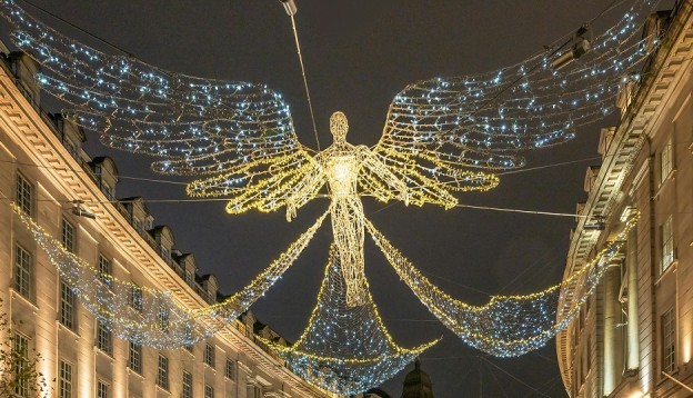 Regent Street angel Christmas lights
