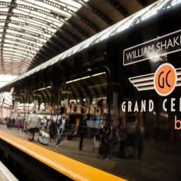 exterior of Grand Central train in York station